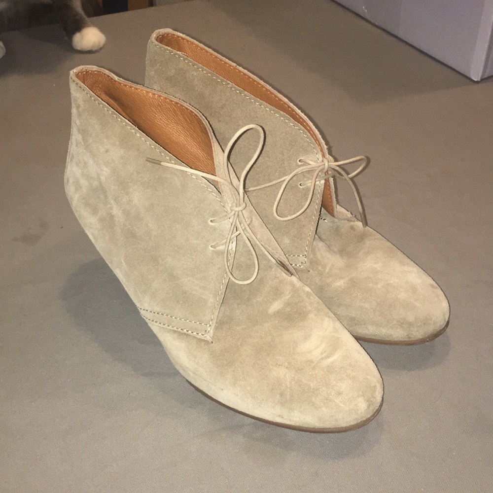 Madewell Suede Booties Sz 10